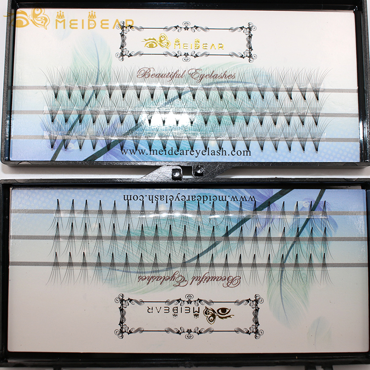 Meidear supply lightweight and comfortable pre-fanned volume eyelash extensions 
